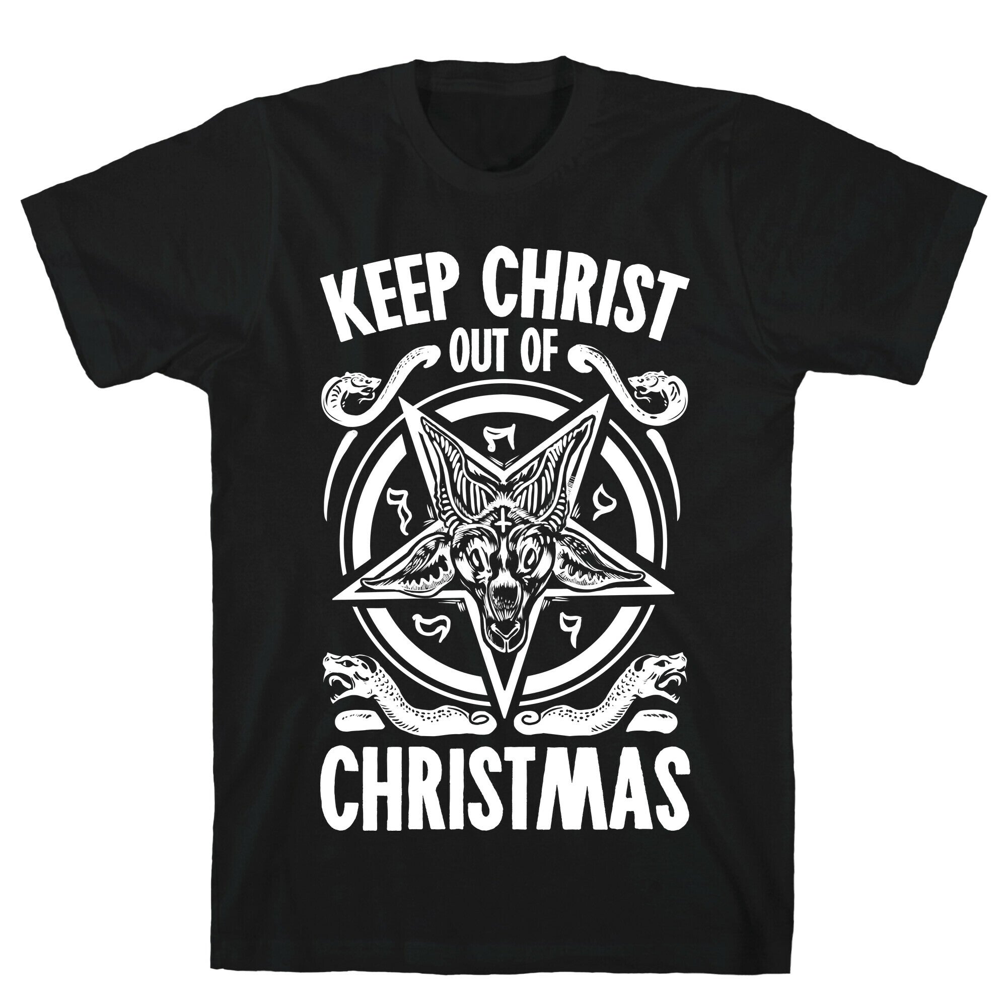 Keep Christ Out of Christmas Baphomet T-Shirt